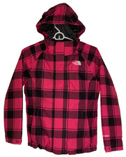 THE NORTH FACE Girls Hyvent Insulated Waterproof Jacket-Pink/Black M 10-12