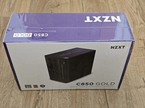 NZXT C Series 850W Black 80+ Gold PCIe 5.1 Power Supply/PSU ATX3.1 - Sealed