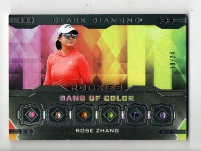 2024 Upper Deck Goodwin Champions Rose Zhang Black Diamond Band Of Gold #BAND-RZ