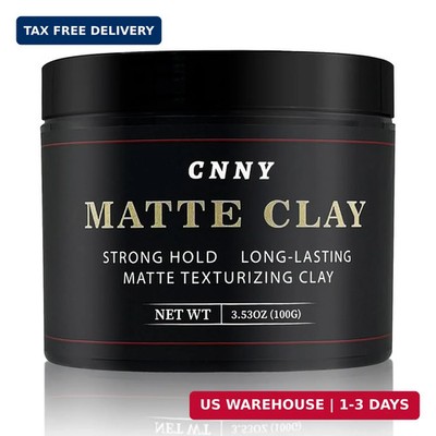 CNNY Men's Hair Styling Clay 3.53 oz, Firm Hold, Matte Finish, Hair Clay with Na