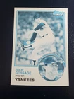 Rich Gossage NY Yankees 1983 TOPPS BLUE BLACK WHITE TEST PROOF NO COLOR V2