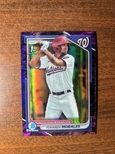 2024 Bowman Chrome Prospects Yohandy Morales Fuchsia Lunar /199 BCP-52