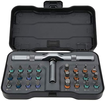 24-in-1 magnetisches Schraubendreher Set mit abnehmbarer Handhabe für Möbel, Com