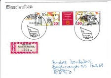 List ZD 3088-3087 FDGB R-Brief Pałac er Republika Stempel specjalny ..... n6