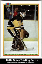 1990-91 Bowman #203 Wendell Young Pittsburgh Penguins Rookie NHL Hockey