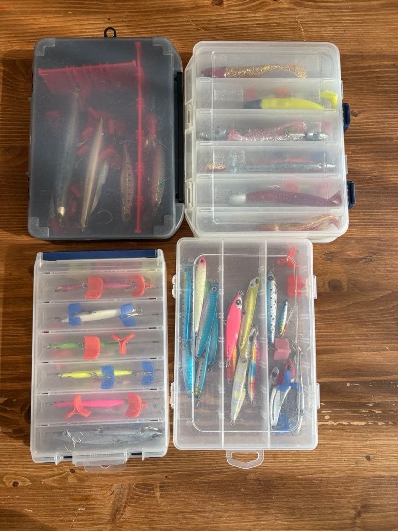 Metal Jig Set 40pcs with Various Colors & Sizes, Case - Image 6