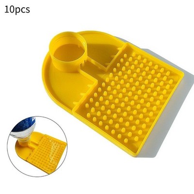 10 Pieces Bee Feeder Drinking Device Water Dispenser for Farm Ranch Backyard