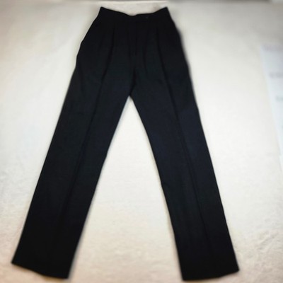 7th Avenue West Vintage Black High Waisted Pleated Dress Pants Slacks Size 2