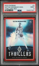 Victor Wembanyama 2023 Phoenix Thrillers JERSEY # Red 1/125 RC Rookie #2 PSA 9