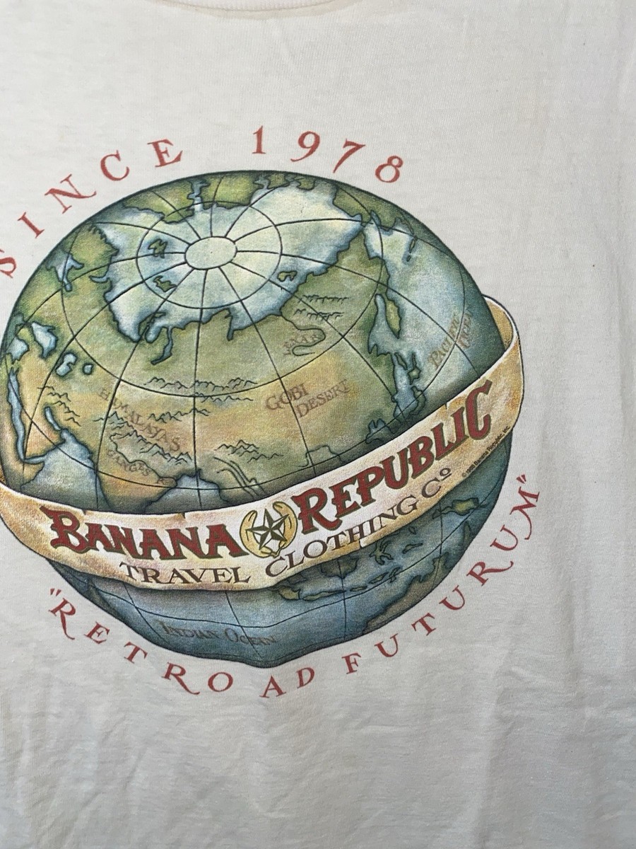 BANANA REPUBLIC　Ｔシャツ【 DEAD STOCK 】 Vintage 80S Banana Republic Safari Heavily Distressed T