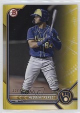 2022 Bowman Prospects Yellow Border 33/75 Hedbert Perez #BP-67 0yj0