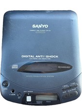 Vintage Sanyo CDP-55 Portable Compact Disc CD Player Digital Anti-Shock -Walkman