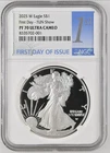 2025-W Proof $1 American Silver Eagle NGC PF70 FDI  PR70 Fun Show First Day Issu