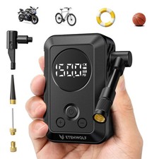 Mini Bike Pump,20s Fast Inflate Bicycle Pump with Guage,150PSI Portable Elect...