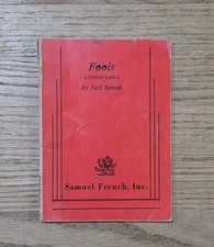 1981 Fools, A Comic Fable By Neil Simon