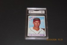 ED MATHEWS  HOF  1966 Topps #200  Milw Braves  GMA  #1335506  EX-NM+ 6.5
