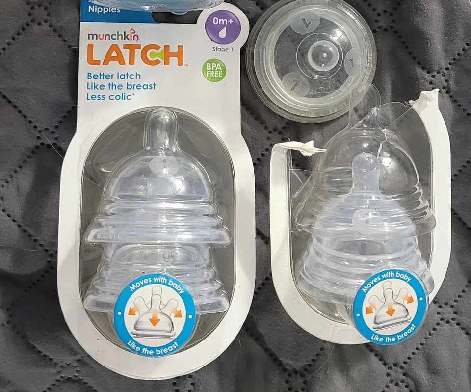 Pezón Munchkin Pestillo Etapa 1 0+ Meses Nuevo En Paquete Ver Todas las Fotos Foto 2 de 2