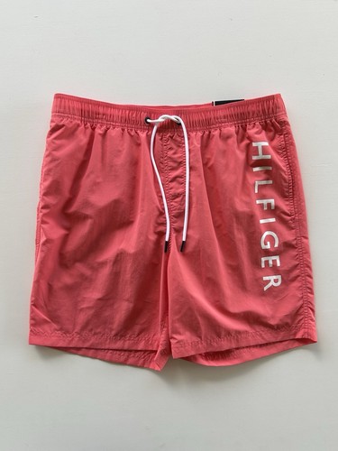 Tommy Hilfiger Men's Swim Trunks Shorts Maillot 7" Inseam Pink Size Large NEW