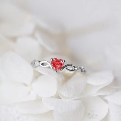 Modischer herzförmiger Ring für Hochzeiten Partys und Alltag