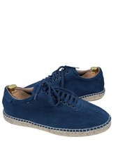 Ted Baker Shoes Mens UK 10 Blue Suede Espadrille Trainers Made in Spain