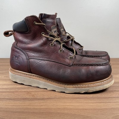 Irish Setter Men's Ashby 83606 Brown Leather Aluminum Toe Work Boots Size 10.5