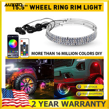 4x 15.5 Rgb Wheel Ring Lights Led Light For Truck Car Rim Lights Bluetooth App 4x 15.5 Rgb Wheel Ring Lights Led Light For Truck Car Rim Lights Bluetooth App