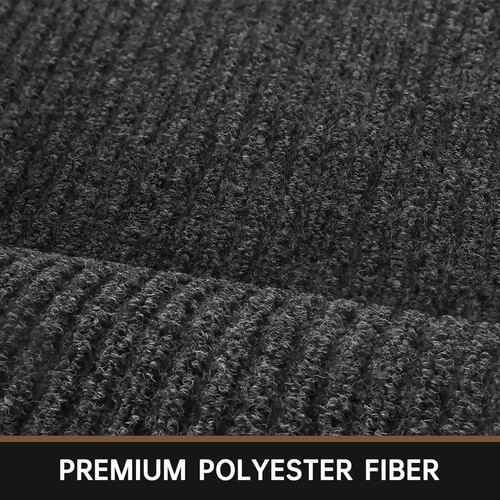 Front Door Mat, 10' x 36" Heavy Duty 3' x 10' (Rectangular), Grey - Picture 4 of 9