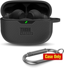 Silicone Protective Case Cover for JBL Vibe 200TWS  Beam, Shock Resistant, Blac