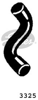 RADIATOR HOSE UPPER 3325 GATES NEW OE REPLACEMENT - Picture 2 of 5