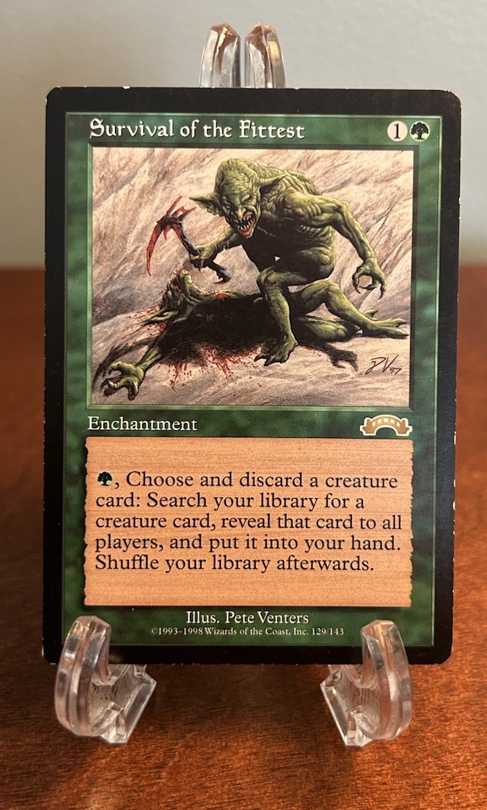 Survival of the Fittest MTG Exodus Reserved List LP Magic