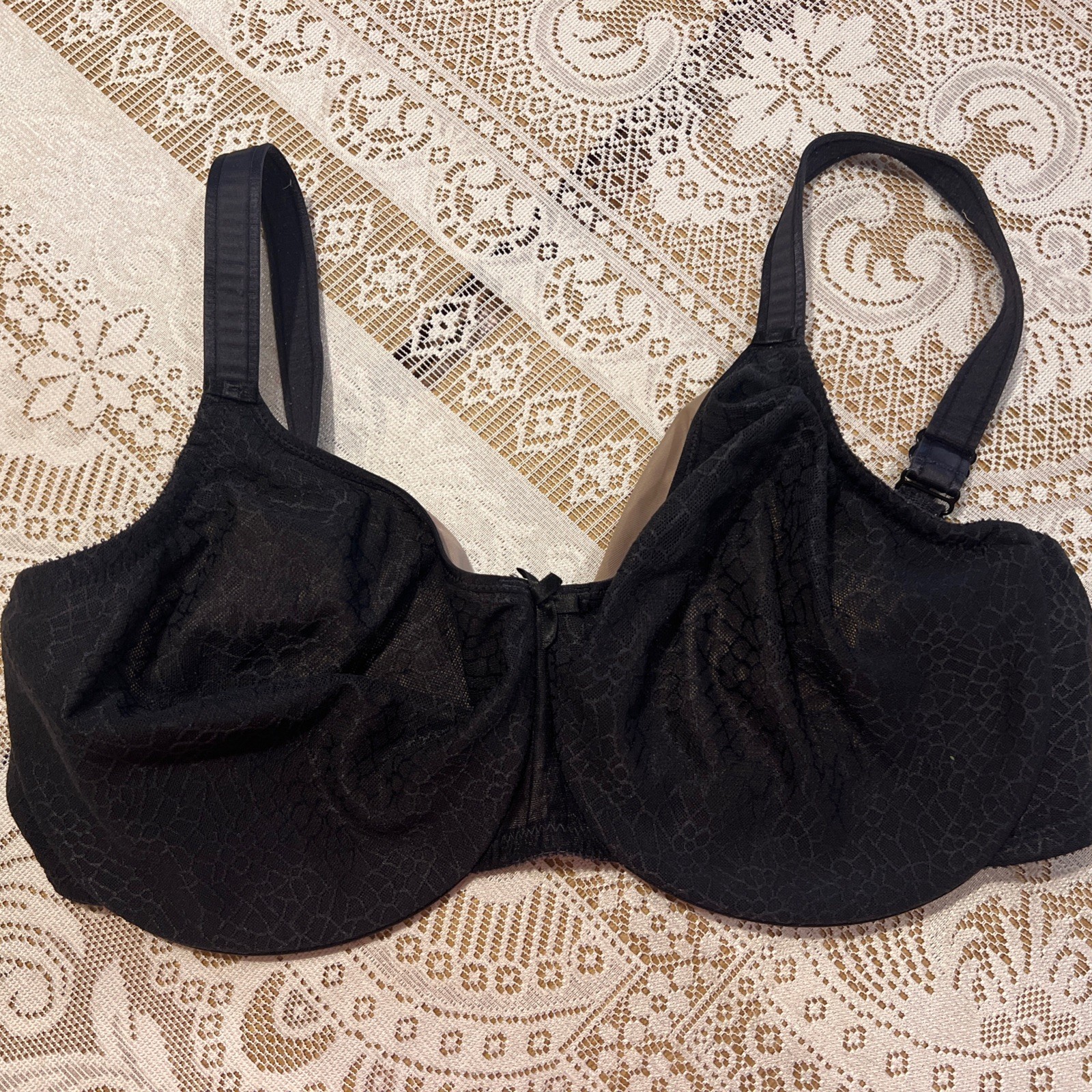 CHANTELLE C Magnifique Seamless Minimizer Non-Padded UW Bra Black 36H #1891