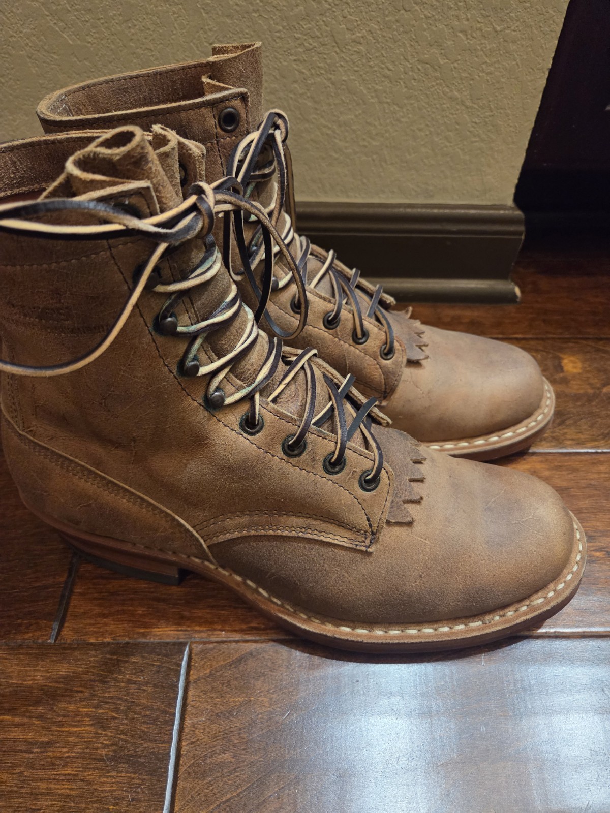 Whites Bounty Hunter 7-inch Cognac Coach Rambler Boots Size 11D 55 Last