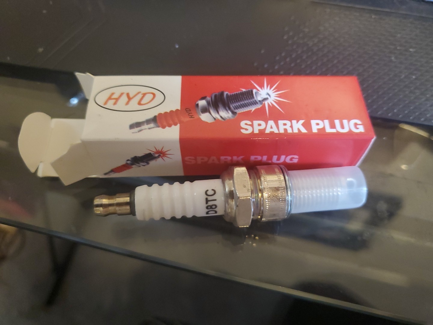 Spark Plug HYD D8TC COMPATIBLE FOR Ngk DP8EA, DENSO X24EP, CHAMPION A5HC