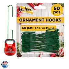 50 Pack Christmas Ornament Hooks – Essential Christmas Ornament Hangers – Gre...