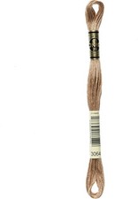 DMC Mouline Stranded Cotton Embroidery Thread 8m Skein - Sand (3064)