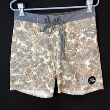 Quiksilver Surf High Line Board Shorts Mens Size 28 Floral Colorful