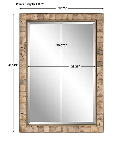 Uttermost 09751 Cocos 27-3/4" W x 41-3/8" H Rectangular Framed - Dark Gold / - Picture 9 of 9