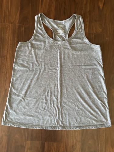 Danskin Now Women’s Loose Dri More Racer Back Tank Top SZ XL 16-18 Gray