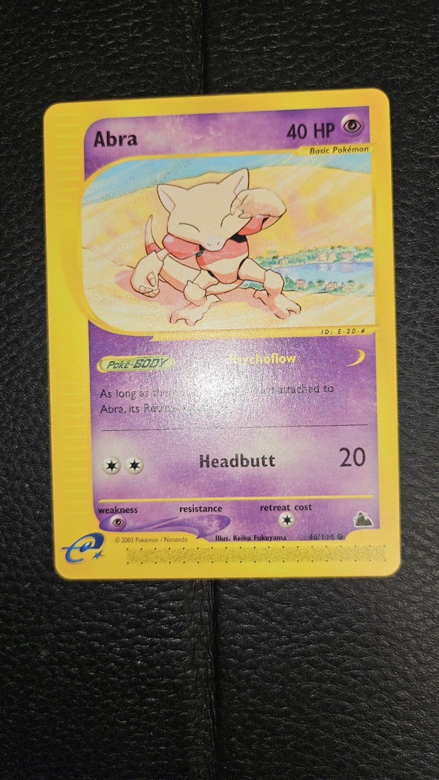 Abra 46/144 2003 Skyridge Common Pokemon Card E-Reader WOTC NM Vintage Near Mint