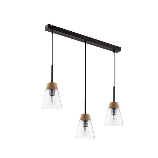 Stylische HäNgelampe Aravae Glas Schirm 3 Pendel Leuchte Esstisch KüChe-image