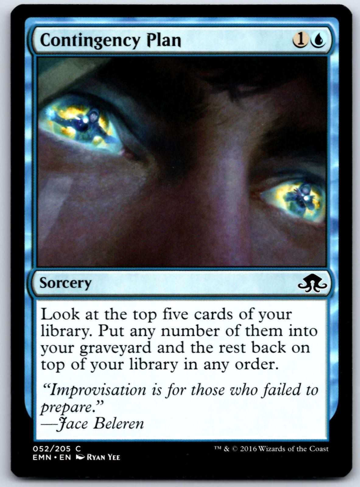 Contingency Plan 52 C Eldritch Moon Magic: The Gathering NM
