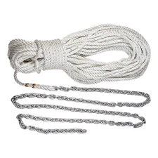 Lewmar Boat Anchor Rode for Windlass - 15' 5/16" G4 Chain,200' 5/8" 8-Plait Rope