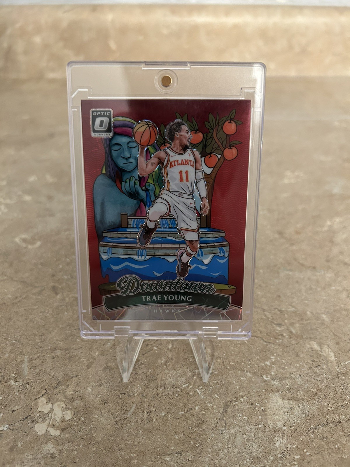 2024-25 Donruss Optic Trae Young Velocity Prizm Downtown #11 SSP Atlanta Hawks