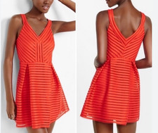 NWT! Express Women’s 10 Red Dress A-Line Sleeveless Lined Cocktail Party Evening