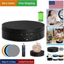 Motorized 360  Rotating Display Stand - Remote Controlled, 22lbs Load Capacity