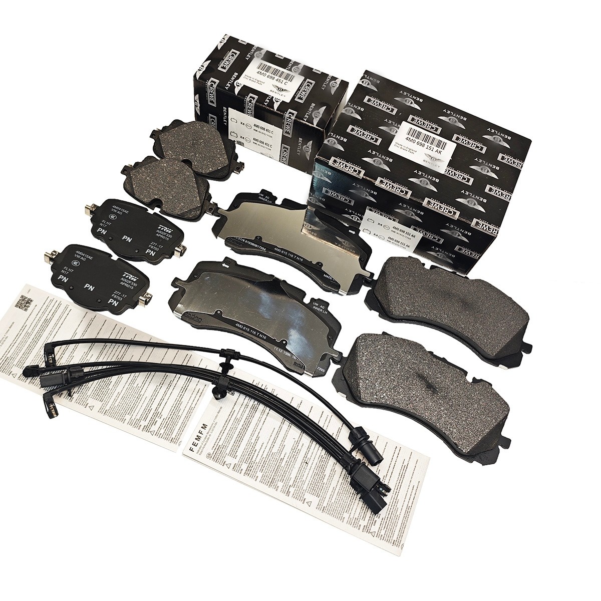 Bentley Bentayga 2017-2025 FRONT Brake pad P/N 4M0698151BN