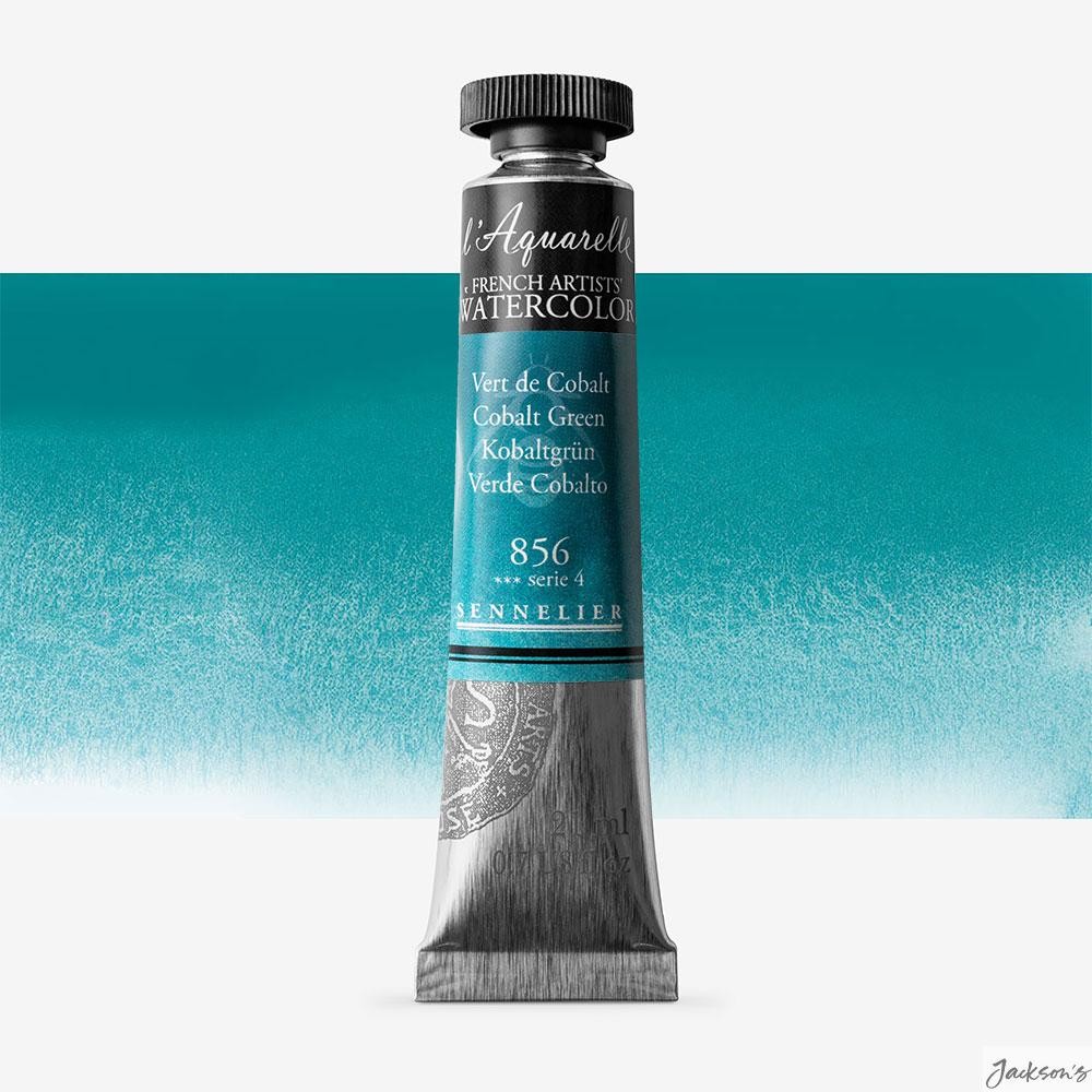 Sennelier L'Aquarelle Watercolour Paint Tube 21ml Cobalt Green For Artists