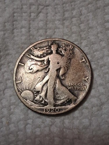1920 Walking Liberty Half Dollar In Fine To VF Condition In My Opinion #433
