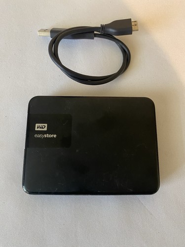 WD Easystore 1TB External USB 3.0 Portable Hard Drive - Black WDBDNK0010BBK-UB
