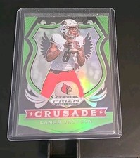 2020 Panini Prizm Draft Picks - Crusade Lamar Jackson Green Prizm parallel 30/75